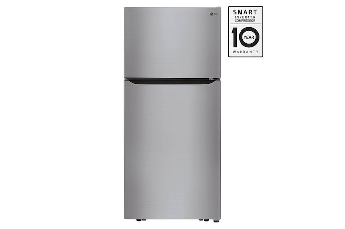 Front view of LG 30" 20 cu.ft. Top Freezer Refrigerator - LTCS20020V