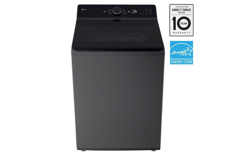 Front view of 6.1 cu.ft. Top Load Agitator Washer with EasyUnload®, TurboWash® WT8405CB