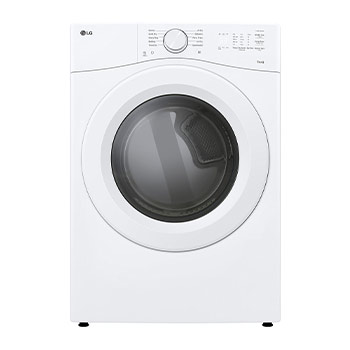 Front view of 7.4 cu. ft. Ultra Large Capacity Electric Dryer with AI Sensor Dry®  DLE3420W
