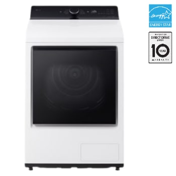 Front view of 7.3 cu. ft. Heat Pump Dryer with DirectDrive® and AI Sensor Dry® DLHC8402W