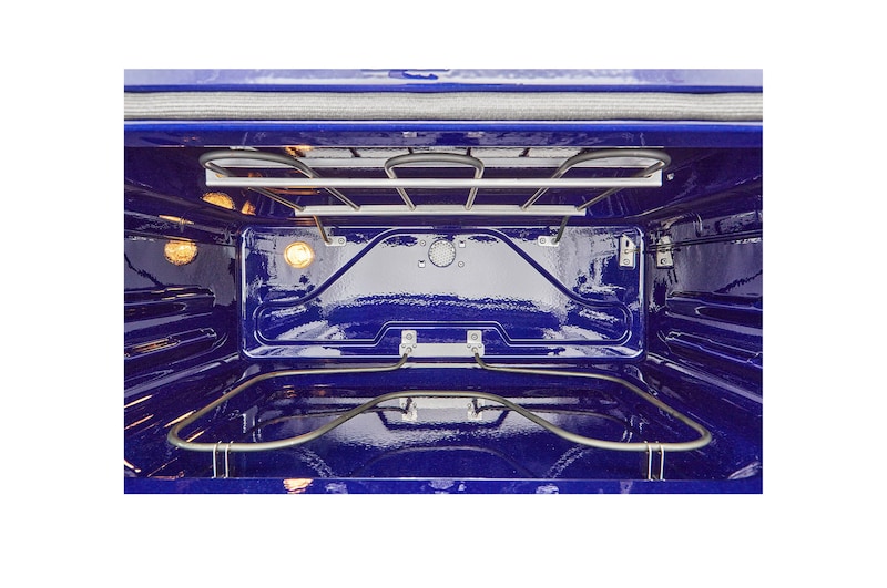 Side view of LG 30" Elec. 7.3 cu ft. Double Oven Range | Probake Convection, Air Sous-Vide, Air Fry, SelfClean, EasyClean®& Smart, Stainless, Freestanding LDEL7324YE.BSTLLCA
