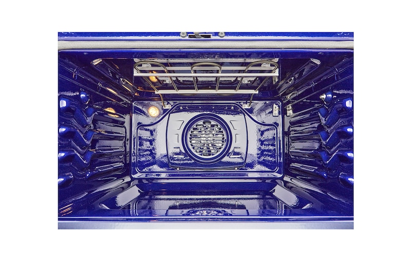 Side view of LG 30" Elec. 7.3 cu ft. Double Oven Range | Probake Convection, Air Sous-Vide, Air Fry, SelfClean, EasyClean®& Smart, Stainless, Freestanding LDEL7324YE.BSTLLCA