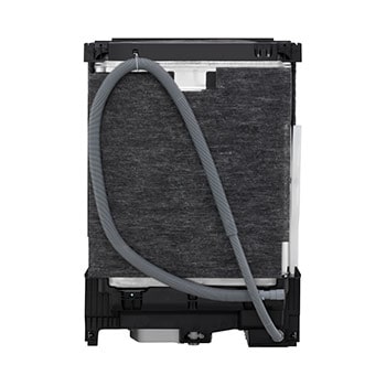 Rear view of LG LG FlushFit™ Dishwasher | 48 dB, SteamAssist™, AutoVentDry™, 3rd Rack, Floor Status Indicator, Front Control, Stainless - LDNFC33LS.DSSEECI