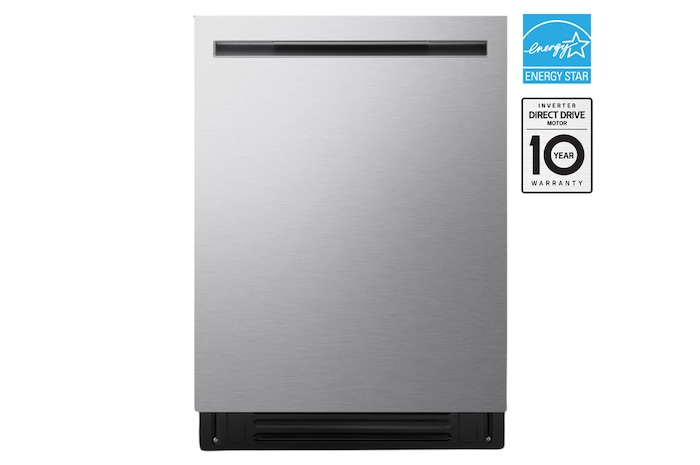 Front view of LG FlushFit™ Dishwasher with QuadWash Pro™ LDNPH654S