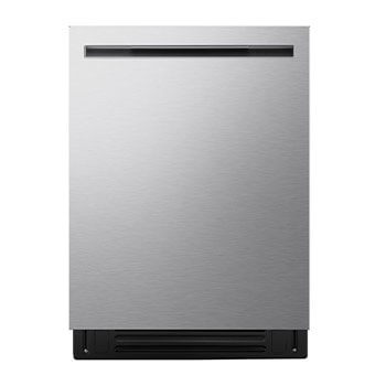 Front view of LG FlushFit™ Dishwasher | 44 dB, 1-Hour Wash&Dry, QuadWash® Pro, Dynamic Heat Dry™ with AutoVentDry™  Top Control, Stainless LDNPM654S