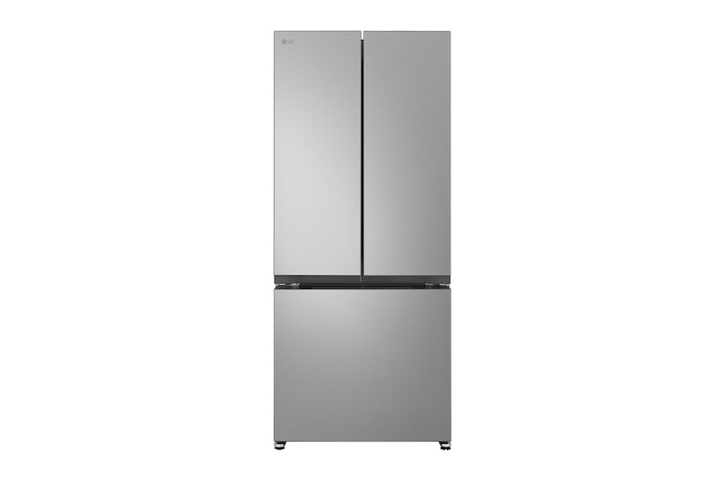 Front view of 30" 18 cu.ft. Counter-Depth French 3-Door Refrigerator LF18CO000S