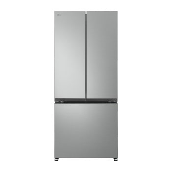 Front view of 30" 18 cu.ft. Counter-Depth French 3-Door Refrigerator LF18CO000S