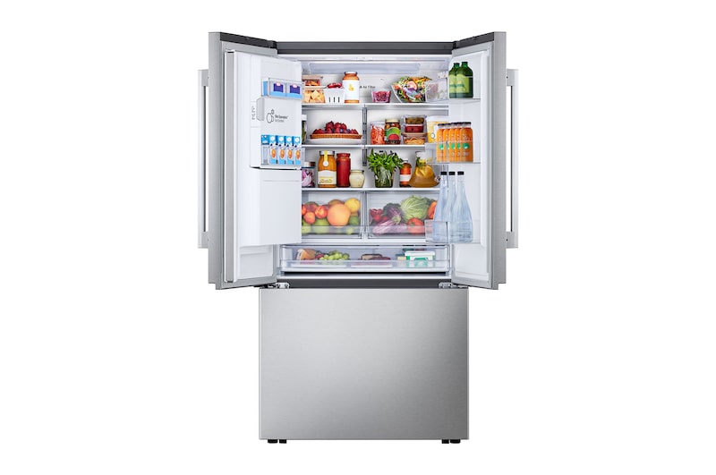 LF24Z6330S_2024_Product_Image_Refrigerator_ThinDoor_Front_Open_Food