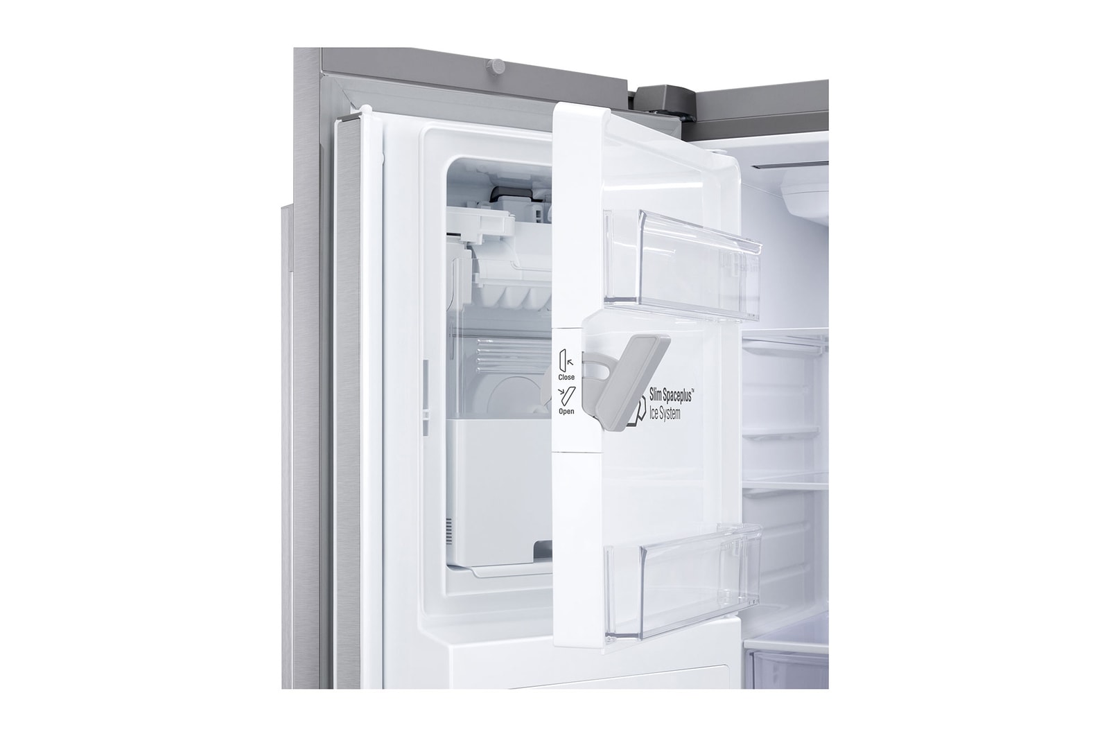 LF24Z6330S_2024_Product_Image_Refrigerator_ThinDoor_IceSystem_Open