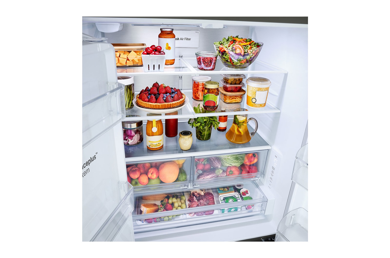 LF24Z6330S_2024_Product_Image_Refrigerator_ThinDoor_Shelving_System_Food