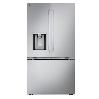 Front view of 36" 24 cu.ft. Zero Clearance™ Counter-Depth MAX® French 3-Door Refrigerator | Ice & Water Dispenser | Dual Ice Maker LF24Z6330S