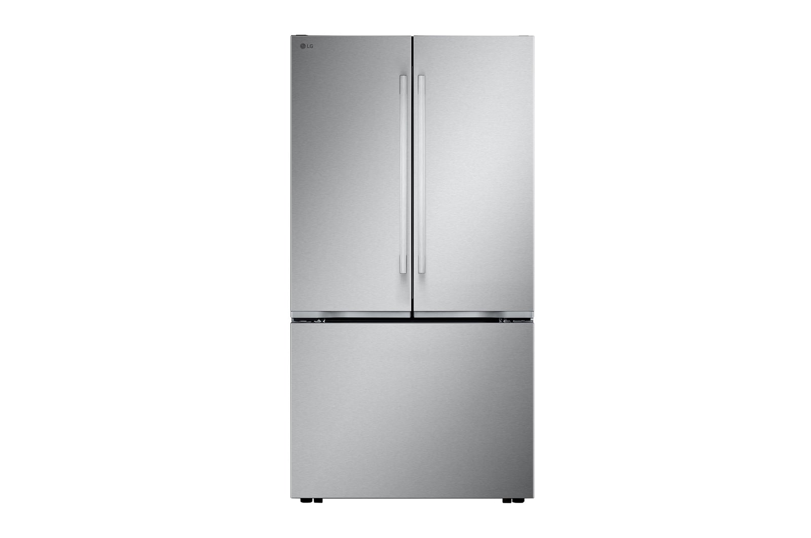 Front view of 36" 25 cu.ft. Zero Clearance™  Counter-Depth MAX® French 3-Door Refrigerator | Internal Water Dispenser | Ice Maker LF25BZH42S