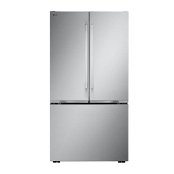 Front view of 36" 25 cu.ft. Zero Clearance™  Counter-Depth MAX® French 3-Door Refrigerator | Internal Water Dispenser | Ice Maker LF25BZH42S