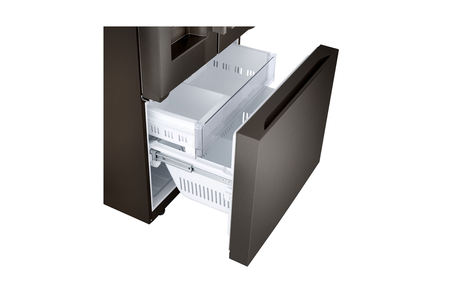 Side tray view
