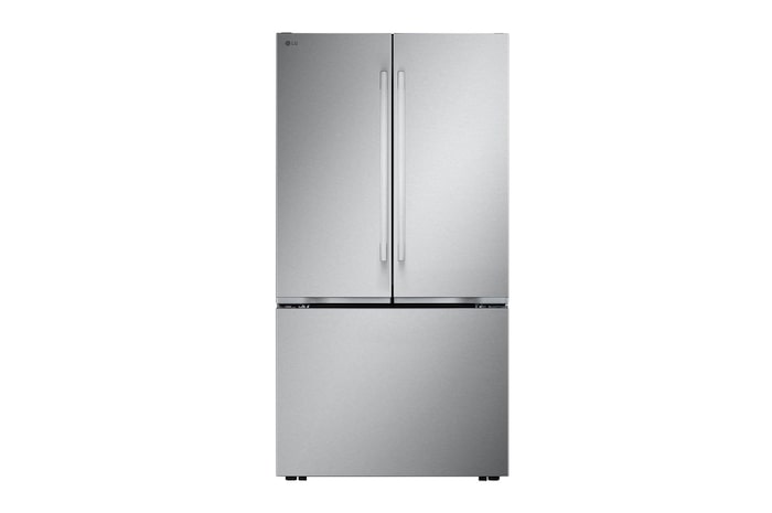 Front view of LG 36" 25 cu.ft. Zero Clearance™ Counter-Depth MAX® French 3-Door Refrigerator | Ice Maker LF25NZH22S.ASTCNA0