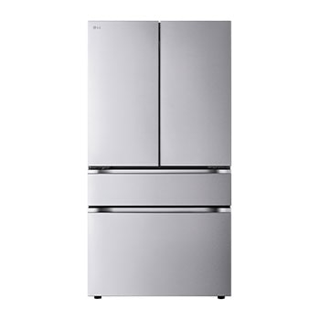 Front view of 36" 26 cu. ft. Standard-Depth MAX<sup>®</sup> French 4-Door Refrigerator | Internal Water Dispenser | Ice Maker with Full-Convert Drawer<sup>®</sup> LF26C8210S