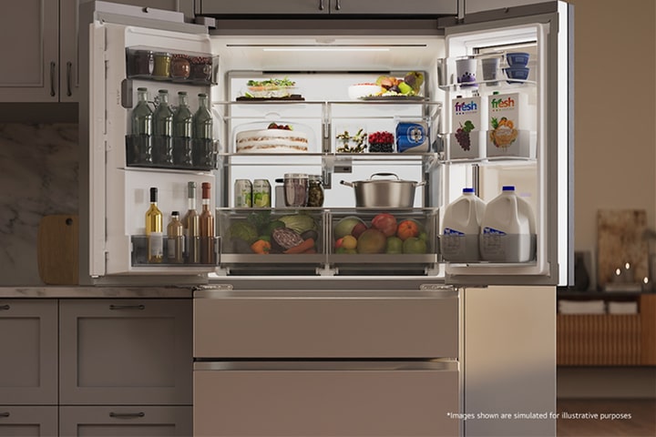Brighten your fridge with LED back wall lighting