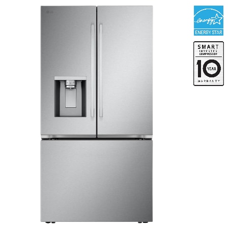 36" 31 cu. ft. Standard-Depth MAX French 3-Door Refrigerator | Ice & Water Dispenser | Dual Ice Maker