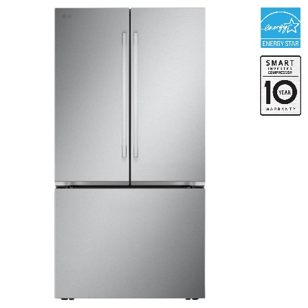 36" 32 cu. ft. Standard-Depth MAX French 3-Door Refrigerator | Internal Water Dispenser | Ice Maker