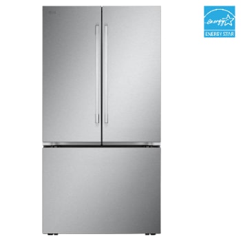 Front view of 36" 32 cu. ft. Standard-Depth MAX® French 3-Door Refrigerator | Internal Water Dispenser | Ice Maker LF32BSH42S