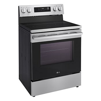 30" Elec. 6.3 cu ft. Range | ProBake® Convection, EasyClean® & Smart, Stainless, Freestanding