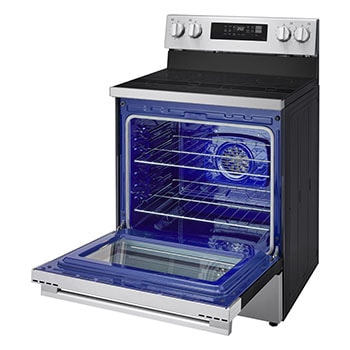 30" Elec. 6.3 cu ft. Range | ProBake® Convection, EasyClean® & Smart, Stainless, Freestanding
