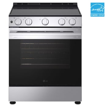 Front view of 30" Elec. 6.3 cu ft. Range | EasyClean<sup>®</sup>, Stainless, Slide-in LSEL6330YE