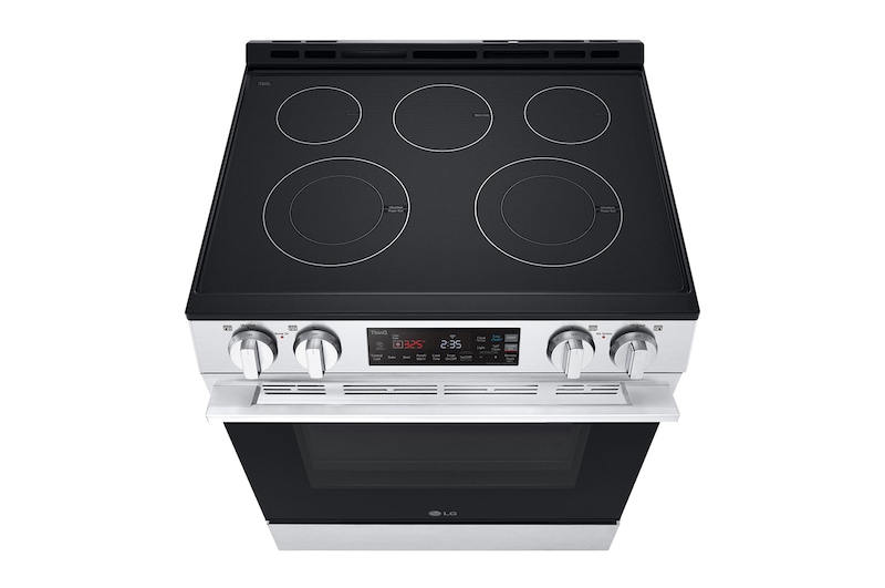 LG 30" Elec. 6.3 cu. ft. Range | Self Clean, EasyClean<sup>®</sup> & Smart , Stainless, Slide-in, LSEL6331XE