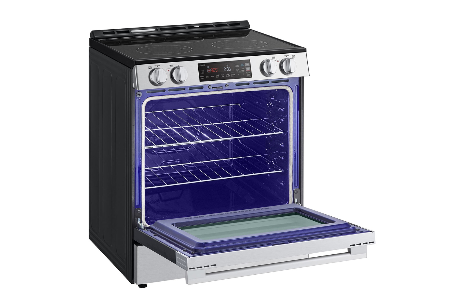 LG 30" Elec. 6.3 cu. ft. Range | Self Clean, EasyClean<sup>®</sup> & Smart , Stainless, Slide-in, LSEL6331XE