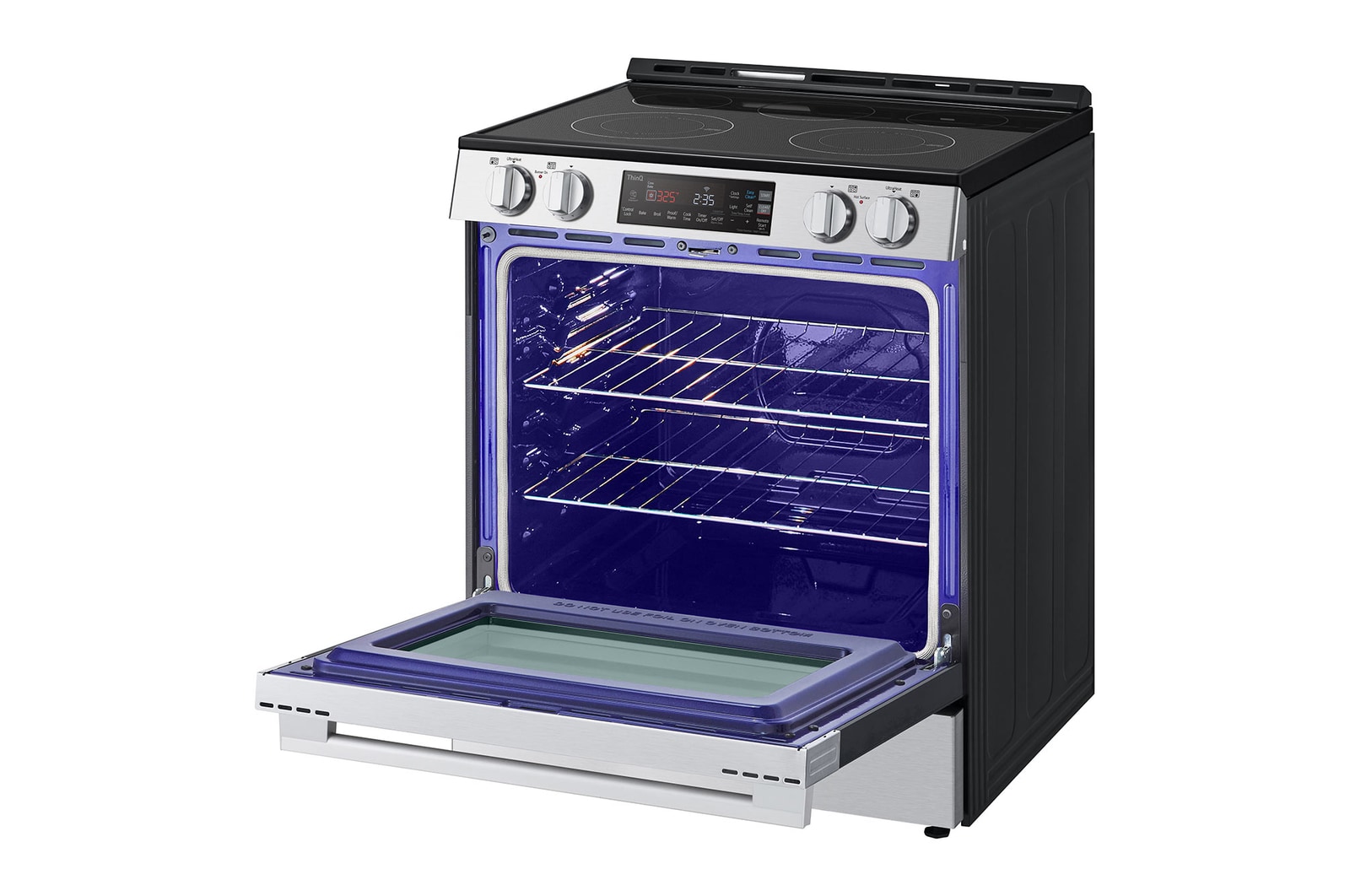 LG 30" Elec. 6.3 cu. ft. Range | Self Clean, EasyClean<sup>®</sup> & Smart , Stainless, Slide-in, LSEL6331XE
