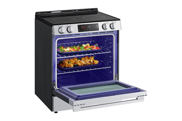 LG 30" Elec. 6.3 cu. ft. Range | Self Clean, EasyClean<sup>®</sup> & Smart , Stainless, Slide-in, LSEL6331XE