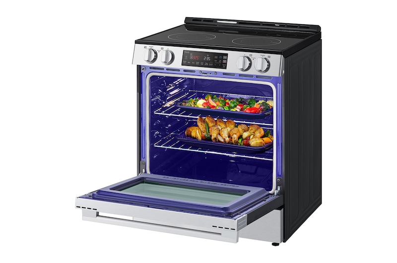 LG 30" Elec. 6.3 cu. ft. Range | Self Clean, EasyClean<sup>®</sup> & Smart , Stainless, Slide-in, LSEL6331XE