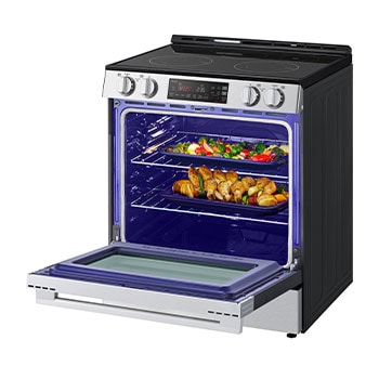 LG 30" Elec. 6.3 cu. ft. Range | Self Clean, EasyClean<sup>®</sup> & Smart , Stainless, Slide-in, LSEL6331XE