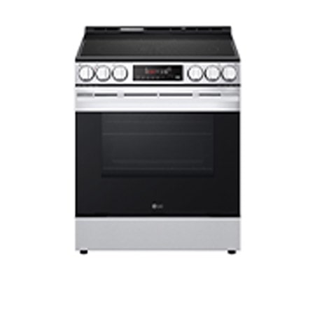 LG 30" Elec. 6.3 cu ft. Range | Fan Convection, Air Fry, SelfClean, EasyClean& Smart, Stainless, Slide-in