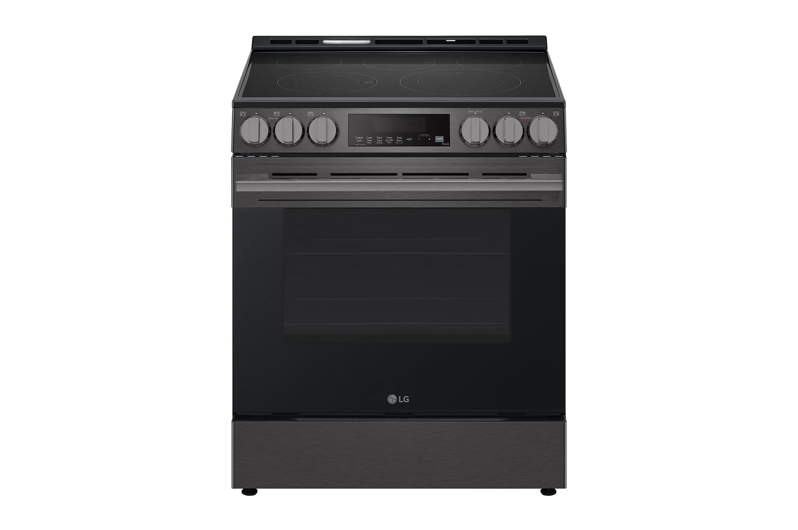 Front view of 30" Elec. 6.3 cu ft. Range | Fan Convection, Air Fry , SelfClean, EasyClean®& Smart (LSEL6333ZE)