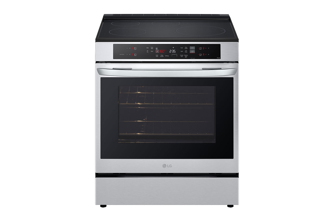 Front view of 6.3 cu. ft. Smart Induction Slide-in Range with Convection and Air Fry, LSIL6332FE