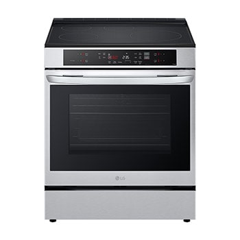 Front view of 30" Induction 6.3 cu ft. Range | True Convection, Air Fry , SelfClean, EasyClean®& Smart, Stainless, Slide-in LSIL6332XE
