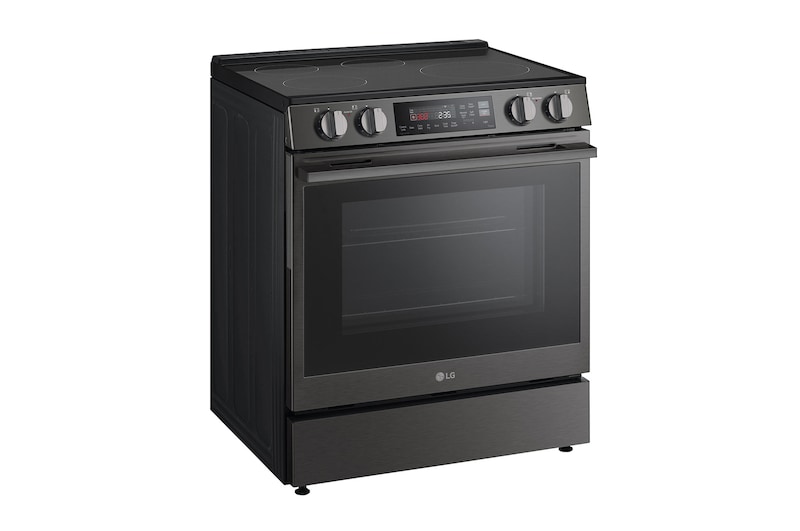LG 30" Induction 6.3 cu. ft. Range | Probake Convection, Air Fry, SelfClean, EasyClean®& Smart, Black Stainless, Slide-in, LSIL6334ZE