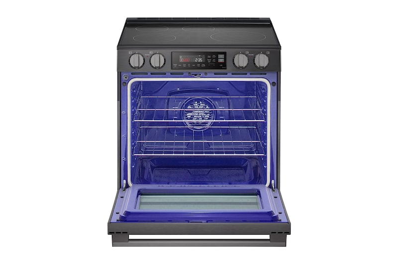 LG 30" Induction 6.3 cu. ft. Range | Probake Convection, Air Fry, SelfClean, EasyClean®& Smart, Black Stainless, Slide-in, LSIL6334ZE