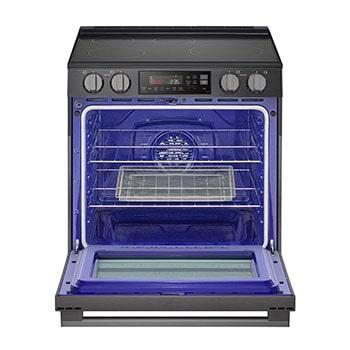 LG 30" Induction 6.3 cu. ft. Range | Probake Convection, Air Fry, SelfClean, EasyClean®& Smart, Black Stainless, Slide-in, LSIL6334ZE