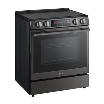 LG 30" Induction 6.3 cu. ft. Range | Probake Convection, Air Fry, SelfClean, EasyClean®& Smart, Black Stainless, Slide-in, LSIL6334ZE