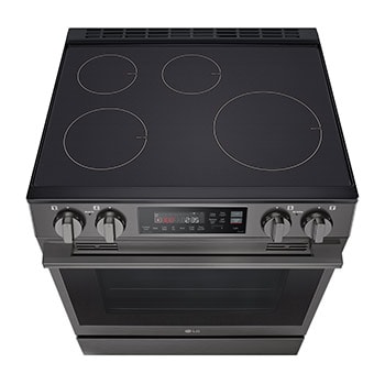 LG 30" Induction 6.3 cu. ft. Range | Probake Convection, Air Fry, SelfClean, EasyClean®& Smart, Black Stainless, Slide-in, LSIL6334ZE