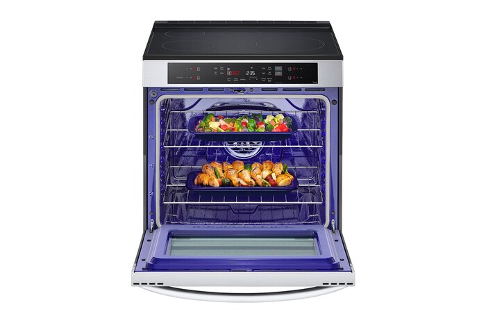 Owen View with Grill Trey Set and Food