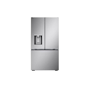 Front view of 36" 24 cu.ft. Zero Clearance™ Counter-Depth MAX® French 3-Door Refrigerator | Ice & Water Dispenser LF24WZP62S