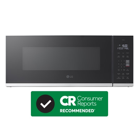 1.3 cu. ft. Over the Range Microwave Oven 400 CFM Power Ventilation, Low Profile, Zero Clearance Door, EasyClean& Smart, Stainless - MVEF1323F