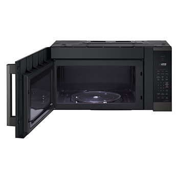 LG 1.8 cu ft.Over the Range Microwave Oven | Sensor Cook, Auto Cook, 300 CFM Ventilation, EasyClean®& Smart, Black Stainless, MVEM1825Z