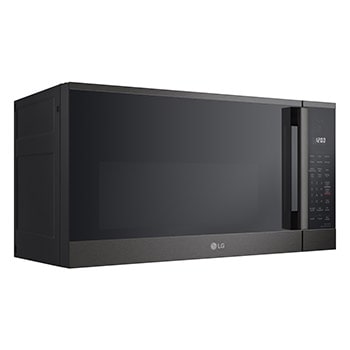 LG 1.8 cu ft.Over the Range Microwave Oven | Sensor Cook, Auto Cook, 300 CFM Ventilation, EasyClean®& Smart, Black Stainless, MVEM1825Z