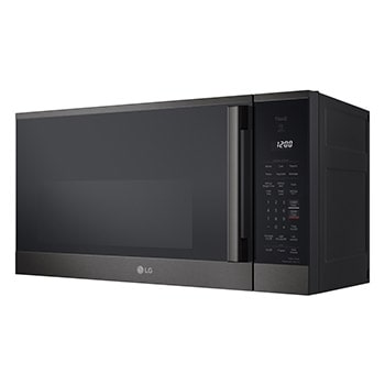 LG 1.8 cu ft.Over the Range Microwave Oven | Sensor Cook, Auto Cook, 300 CFM Ventilation, EasyClean®& Smart, Black Stainless, MVEM1825Z