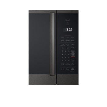LG 1.8 cu ft.Over the Range Microwave Oven | Sensor Cook, Auto Cook, 300 CFM Ventilation, EasyClean®& Smart, Black Stainless, MVEM1825Z