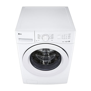 Top view of LG 5.2 cu. ft. Ultra Large Capacity Front Load Washer with AI DD® 2.0 - WM3420CW